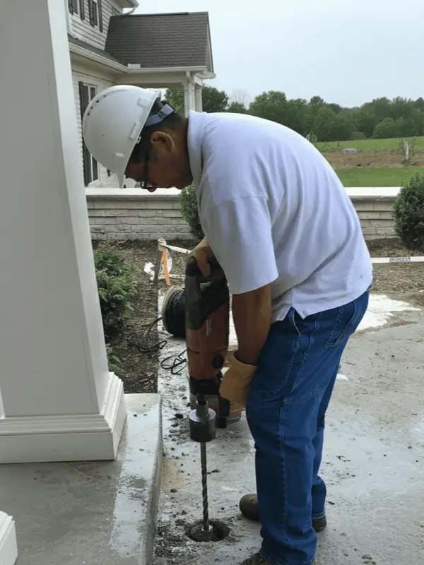 Landscaping worker